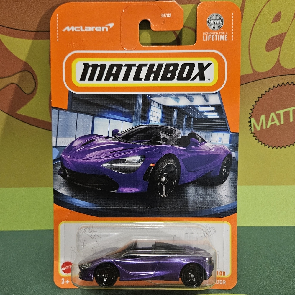 Matchbox McLaren 720S Spider Vibrant Purple Collector Car